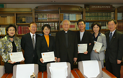 정진석 추기경, 서울 ME협의회 대표팀 임원 만나